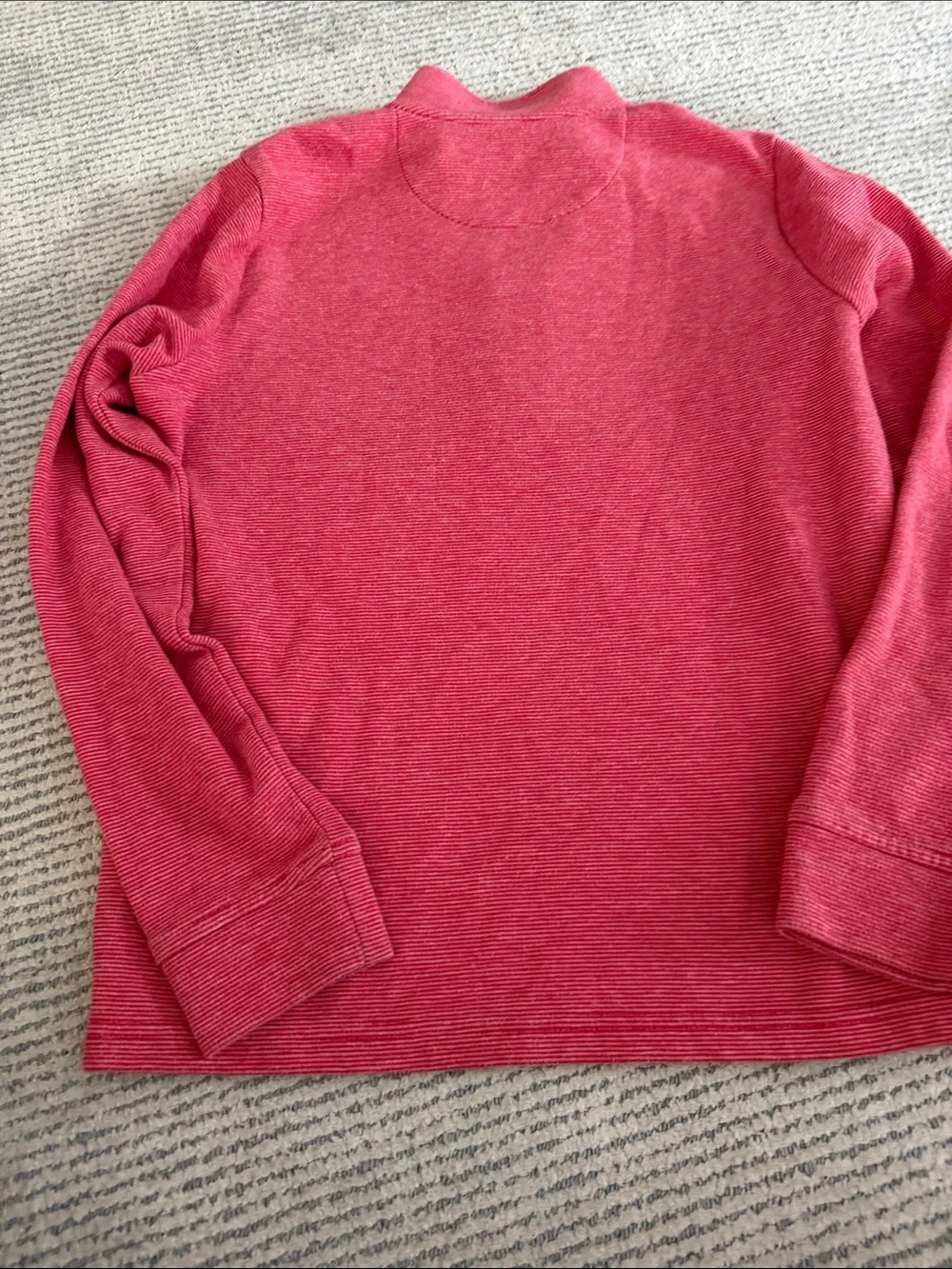 Vineyard Vines boy’s medium 10-12 Coral-Red Half-Zip Pullover